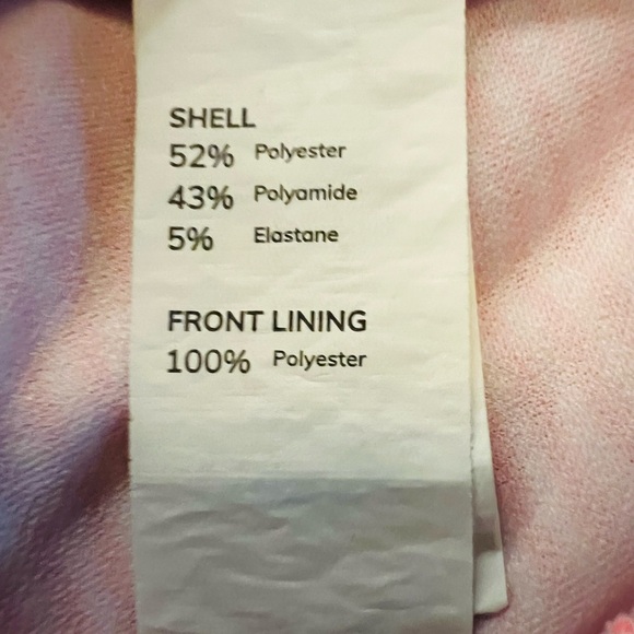 Lizens Girls Pink Ruffled One Piece Swimsuit with Stripes Size 6-7 - Picture 6 of 8